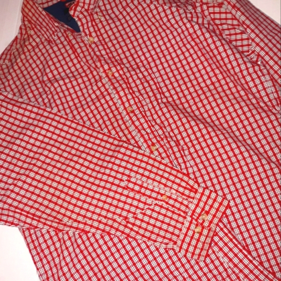 Nice Worn Once Mens Wrangler LS Button Dress Red L - Picture 2 of 10
